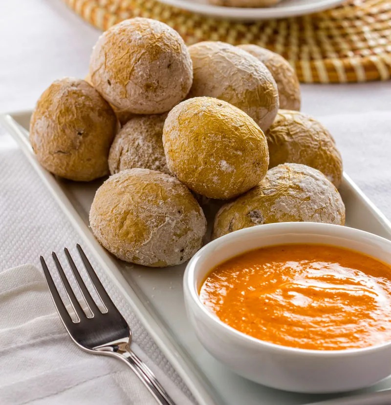 Canarian wrinkled potatoes with red mojo sauce