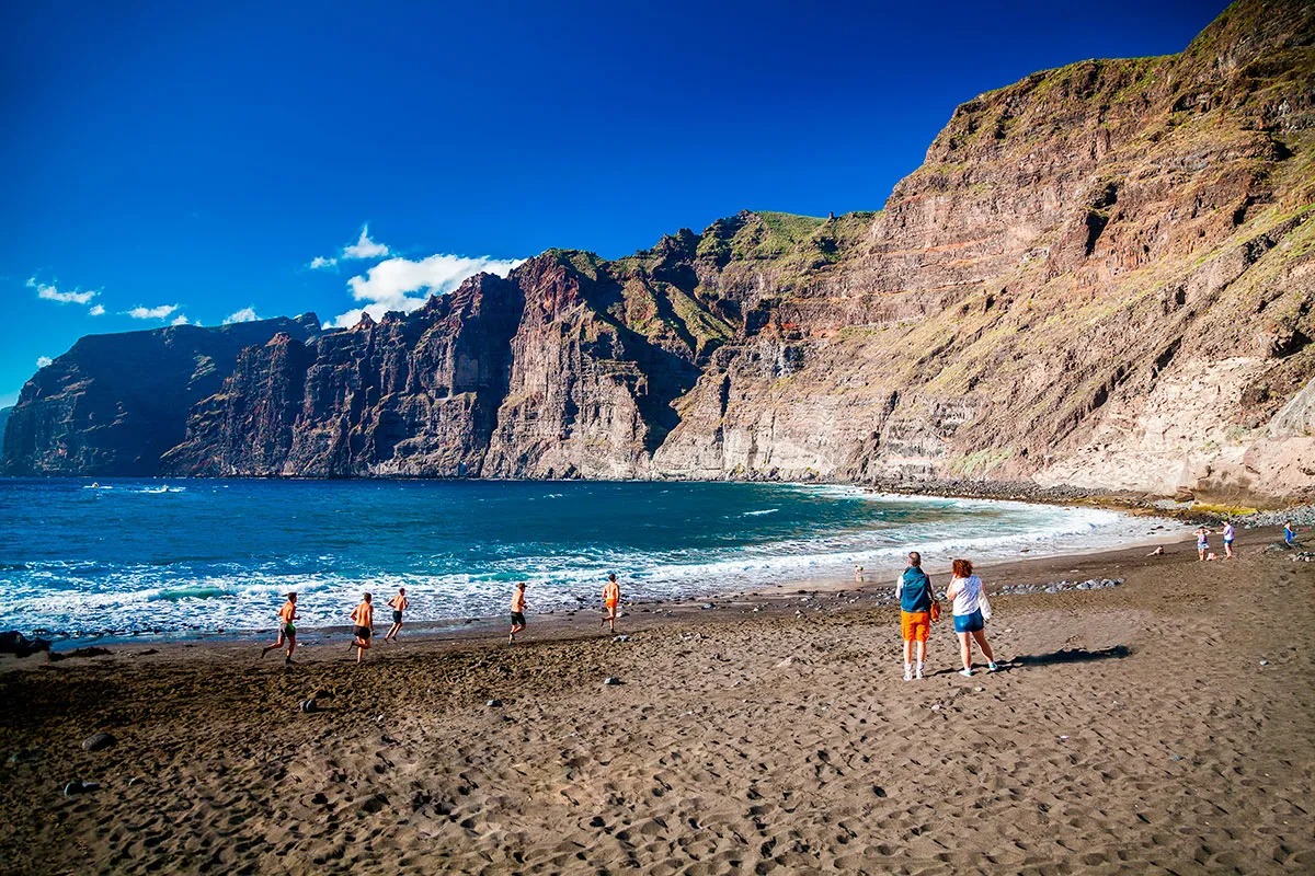 Playa de Los Guíos en Los Gigantes, Tenerife